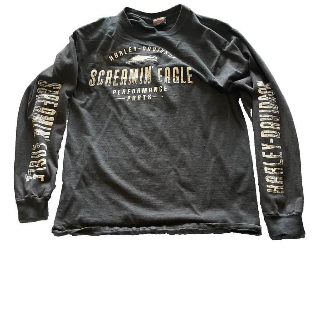 Harley-Davidson Screamin’ Eagle Long Sleeve T-Shirt Men’s Medium Bowling Green